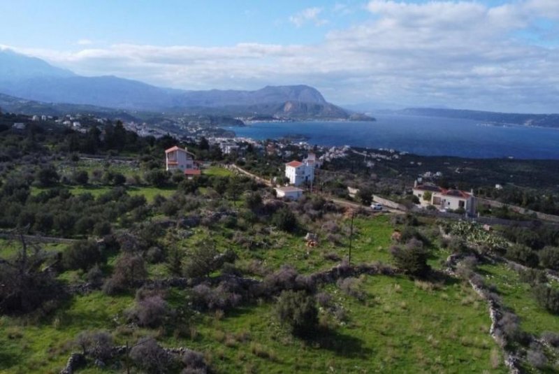 Kokkino Chorio Kreta, Kokkino Chorio: Landschaftlich reizvolles Grundstück mit Meerblick zu verkaufen Grundstück kaufen